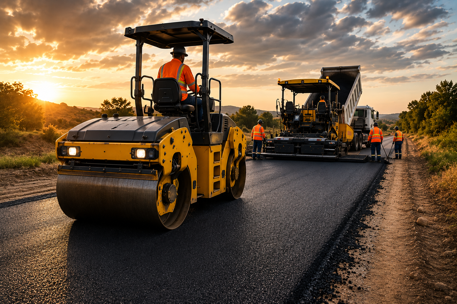 Tar Road Construction